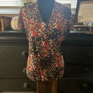 Floral Josephine V-Neck Women's Top